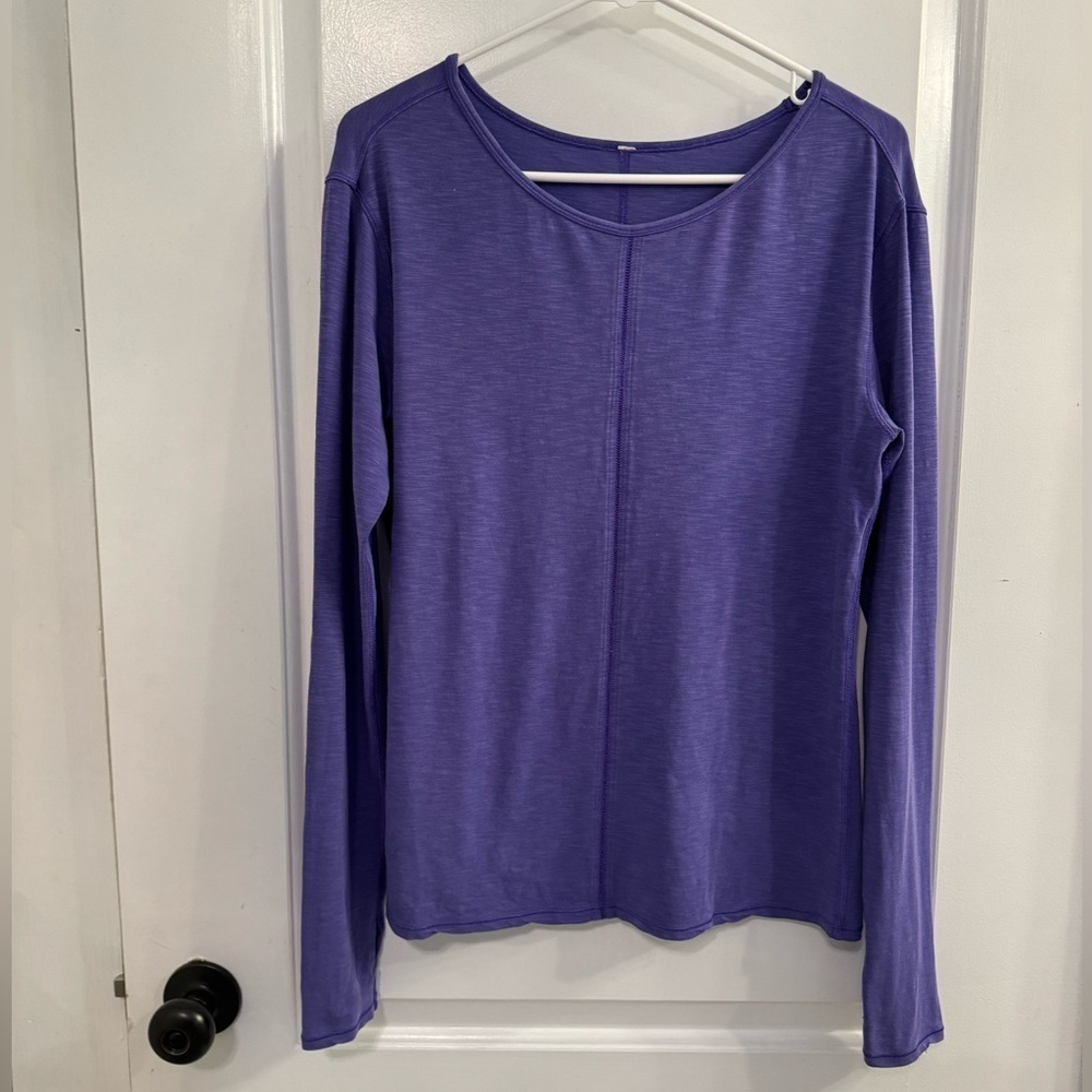 Lululemon Superb Long Sleeve Tee Iris Flower